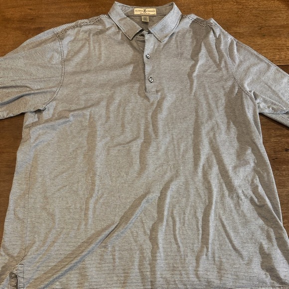 Fairway & Greene Other - Fairway & Greene Polo Shirt Mens XLarge Black‎ & White Stripes Lightweight